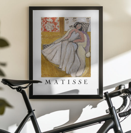Artwork  Jeune Femme à La Pelisse Blanche 16X20-inches