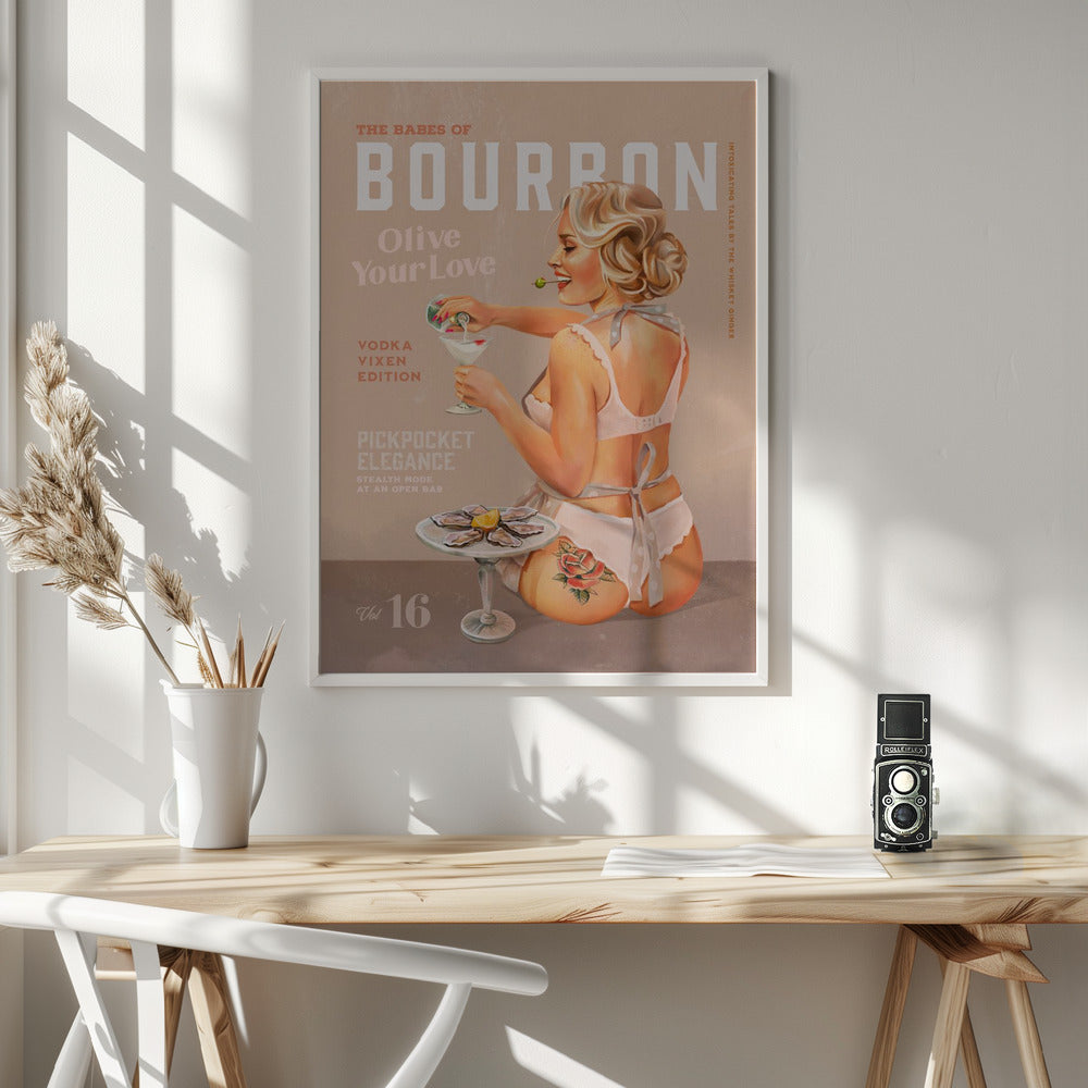 Babes of Bourbon Vol 16 Vintage Vodka Martini Pin Up Girl