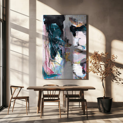  Statement No2 Wall Artwork In White Floating Frame