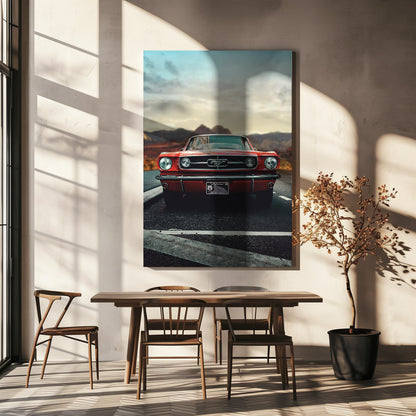 Wall art Vintage Car Love