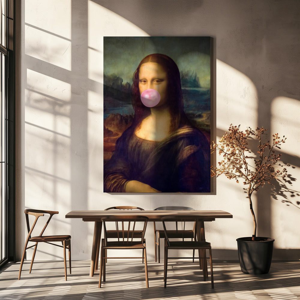 Wall art Mona Lisa Bubble Gum