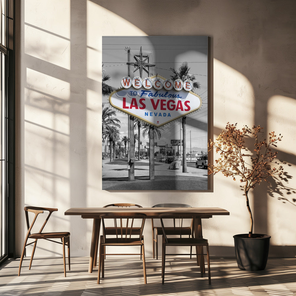 Wall art LAS VEGAS Sign - colorkey