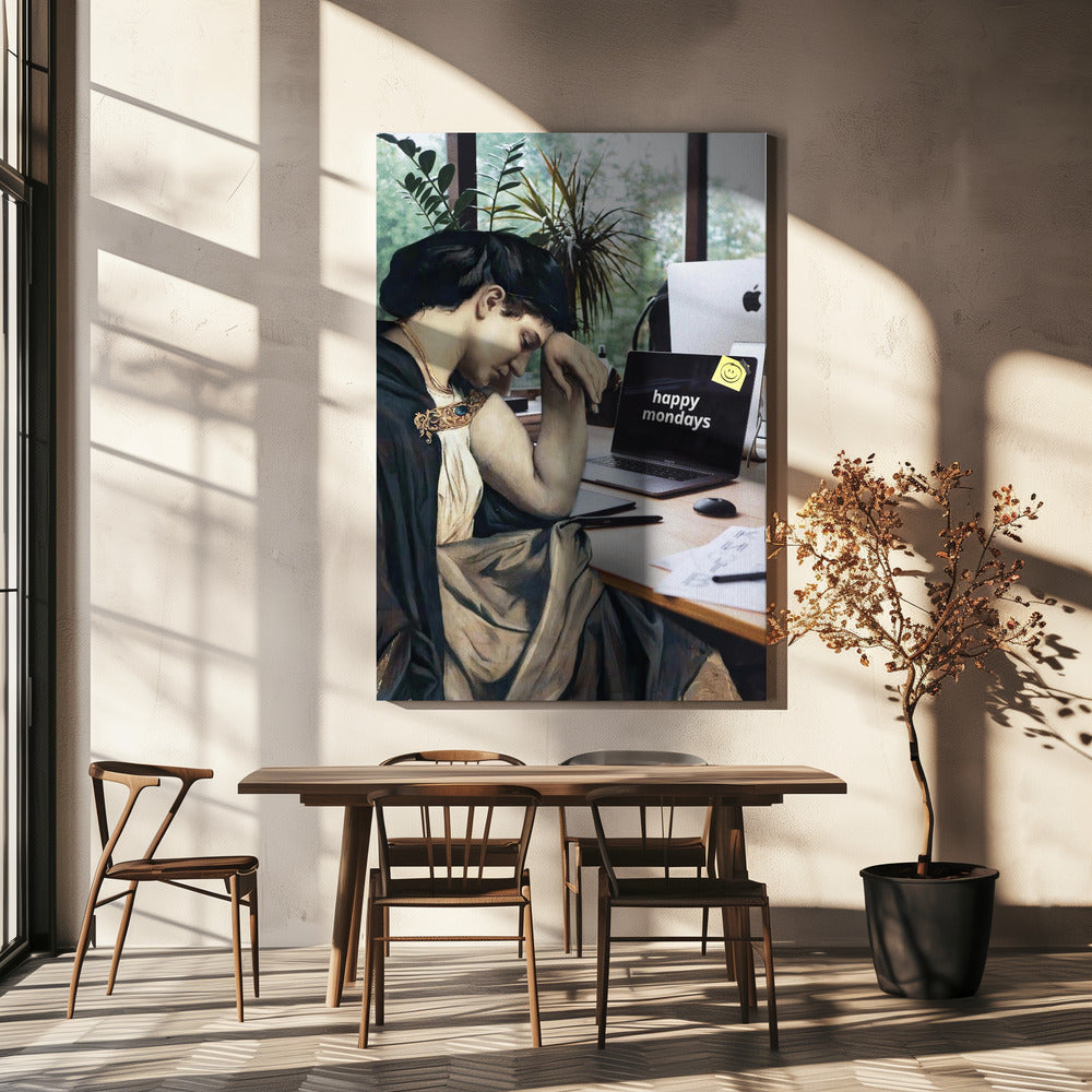 canvas prints Happy Mondays36X48inches- Black Frame