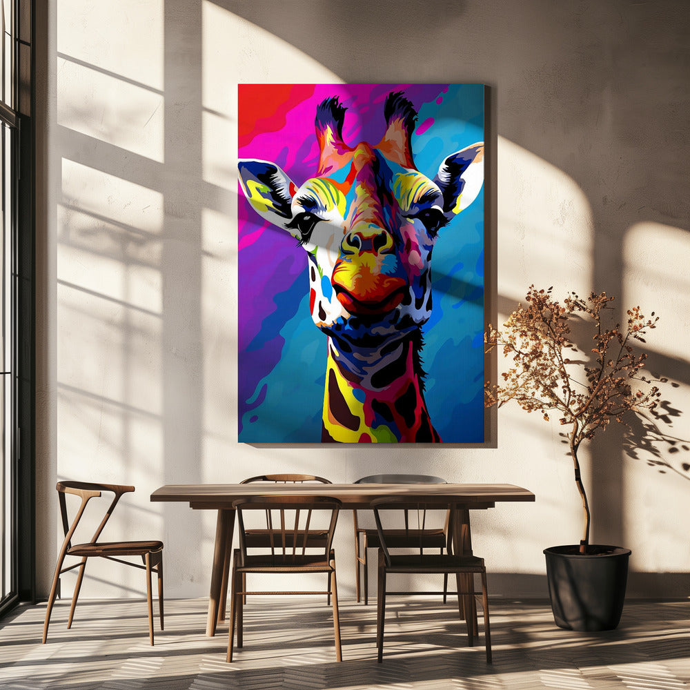 Wall art Giraffe Pop Art