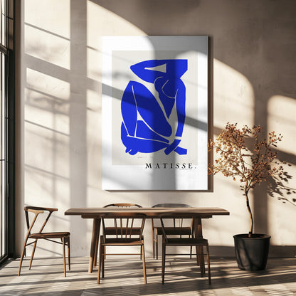 Artwork  Nudo Blu III 1952 Boarder -inches