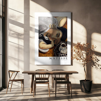 Artwork  Lorette Con Una Tazza Di Caffe 1916 Boarder -inches