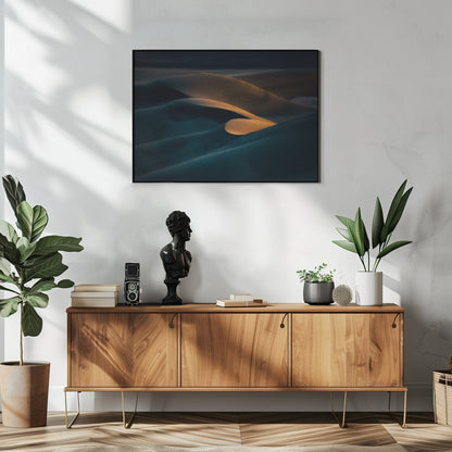  Heart of desert Wall Artwork In White Floating Frame