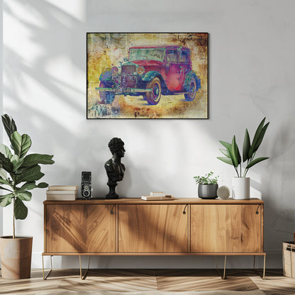 Wall art Vintage car 4
