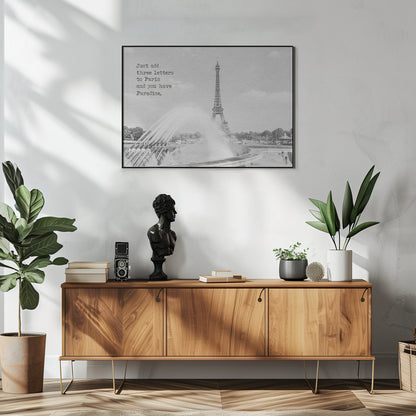 Wall art Paradise - Paris Eiffel Tower