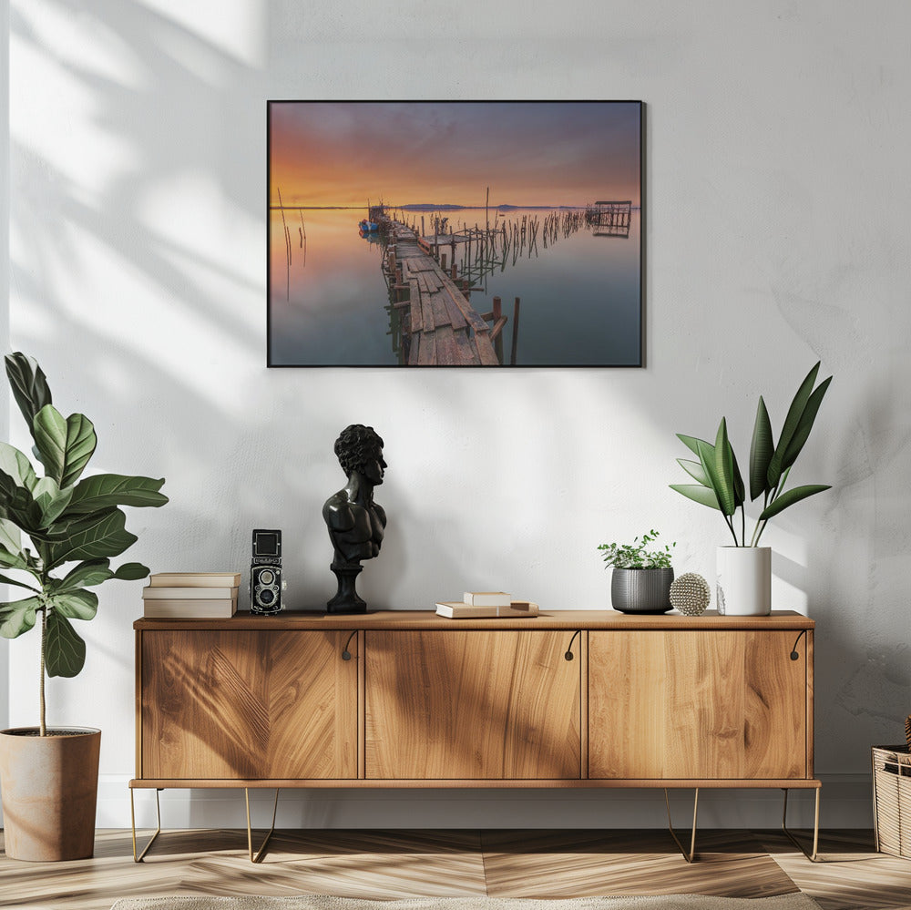 Artwork The last... Light48X36inches- White Frame