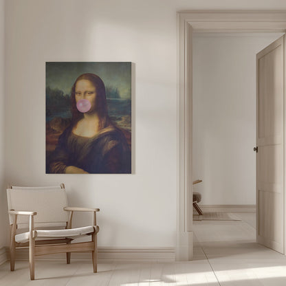 Wall art Mona Lisa Bubble Gum