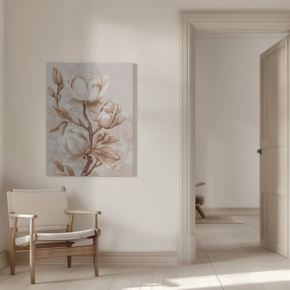  Beige Flowers 2 Wall Artwork 0