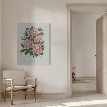  Pink Rose, Gem of the Prairie Lithograph Wall Artwork 0
