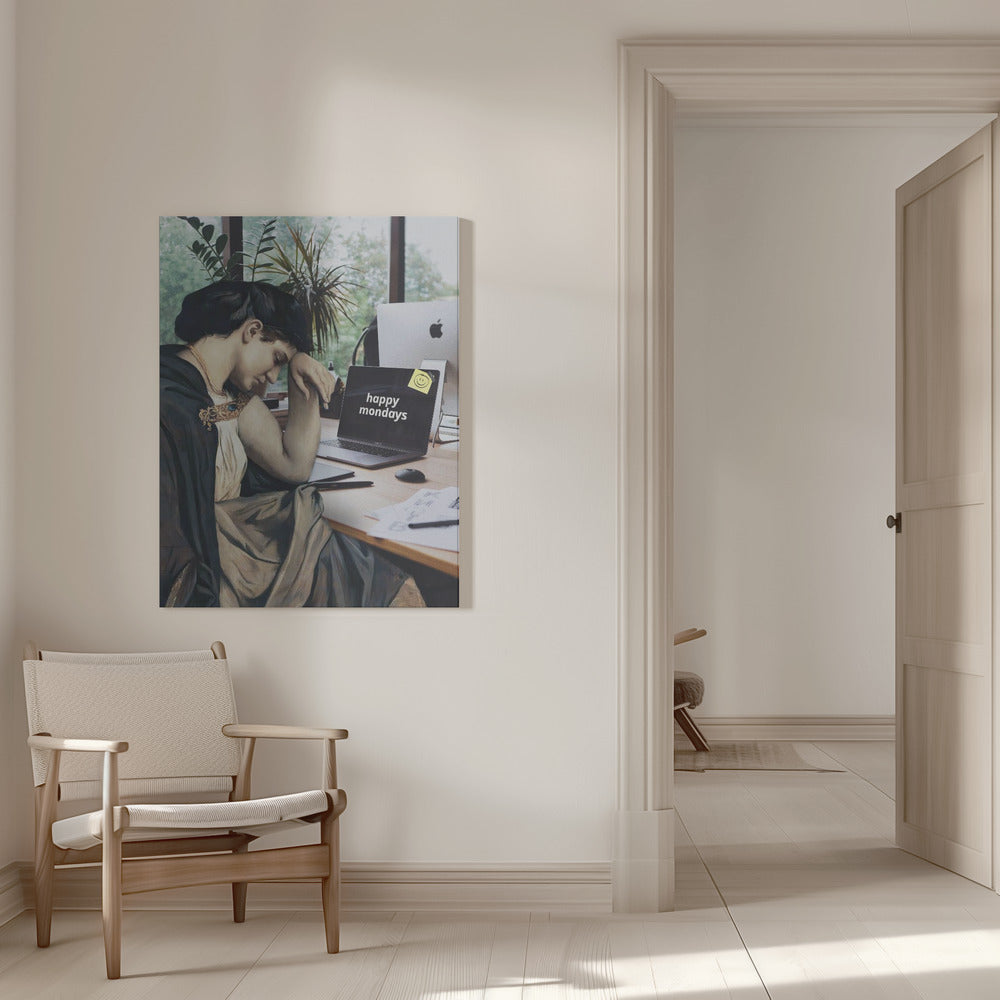 canvas prints Happy Mondays16X20inches- White Frame