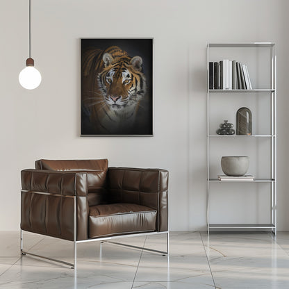 Wall art Portrait of a Siberian Tiger