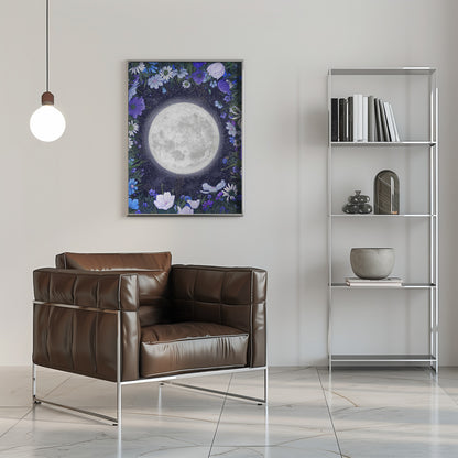 Wall art Midnight In the Meadow Blue Original