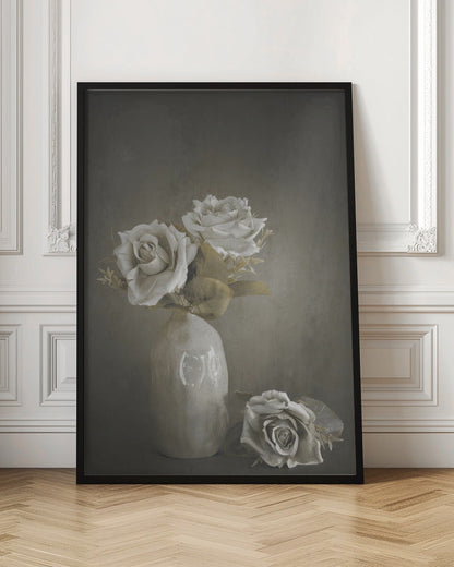  Softened Wall Artwork In Black Floating Frame