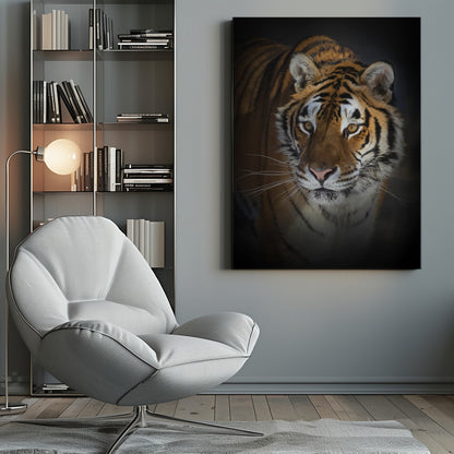 Wall art Portrait of a Siberian Tiger