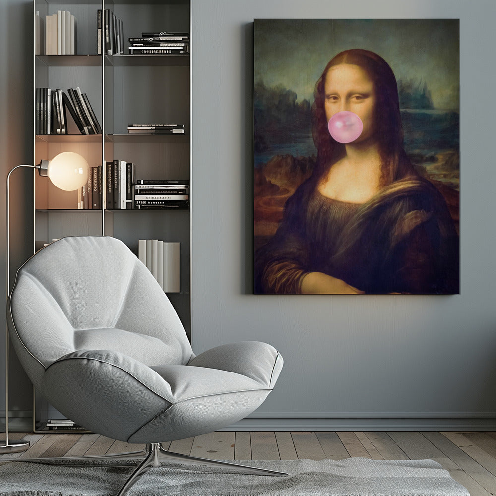 Wall art Mona Lisa Bubble Gum