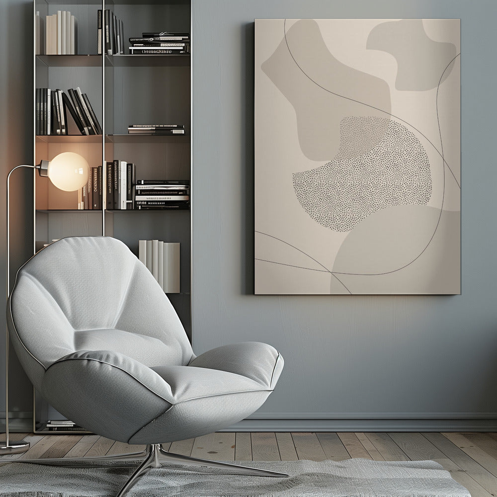 Wall art Mid-Century Modern No. 2 | brown