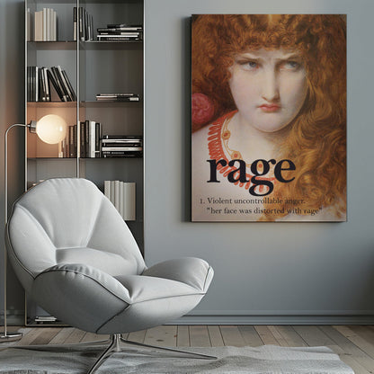 canvas prints Rage Girlinches- 