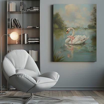  Vintage Swan Coquette Wall Artwork 0