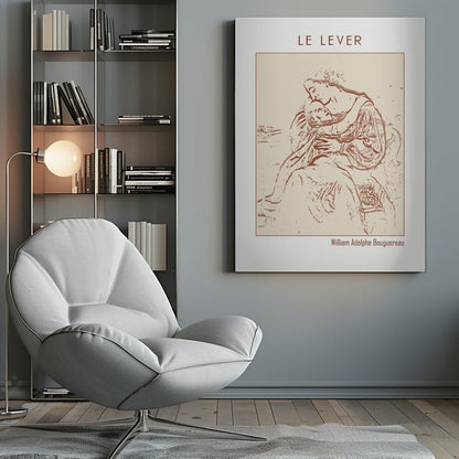 canvas prints Line Art Minimalist – Le Lever (1865)inches- 