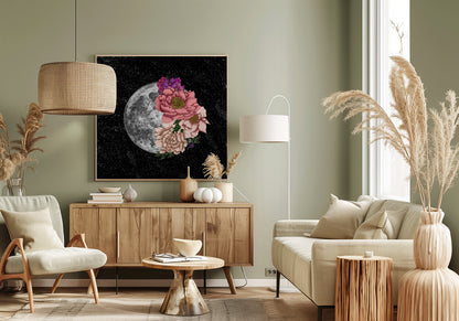 Wall art Moon Abloom New Square