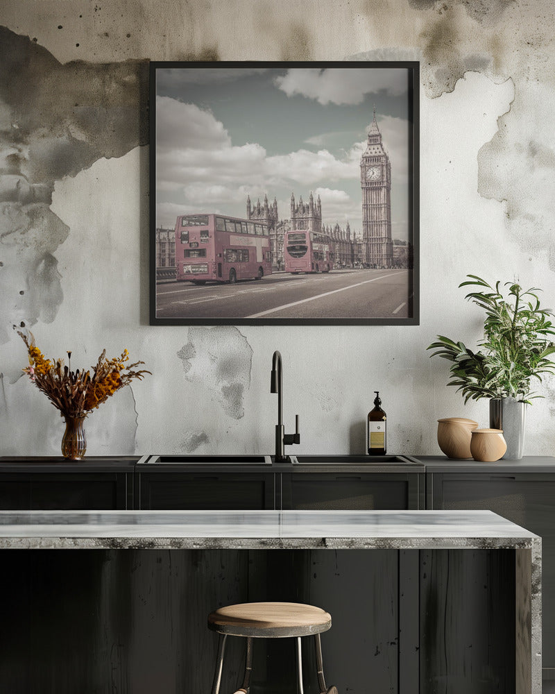 Wall art Typical London | urban vintage style