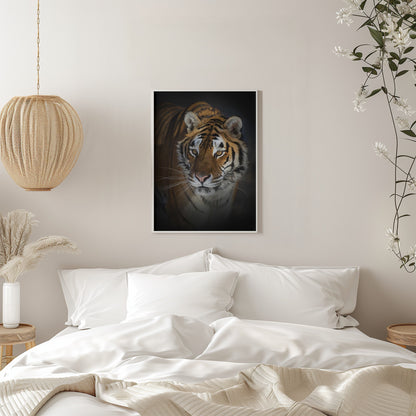 Wall art Portrait of a Siberian Tiger