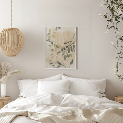 Wall art Colour Washed Leaves No1