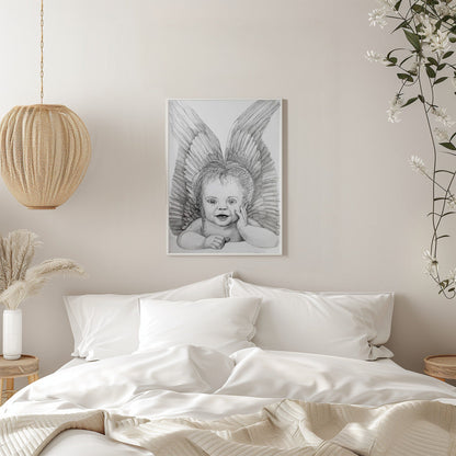 canvas prints Cherubic Baby Angelinches- 