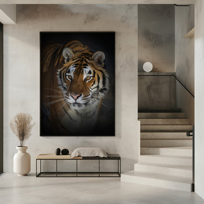 Wall art Portrait of a Siberian Tiger