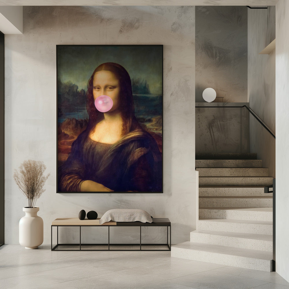 Wall art Mona Lisa Bubble Gum