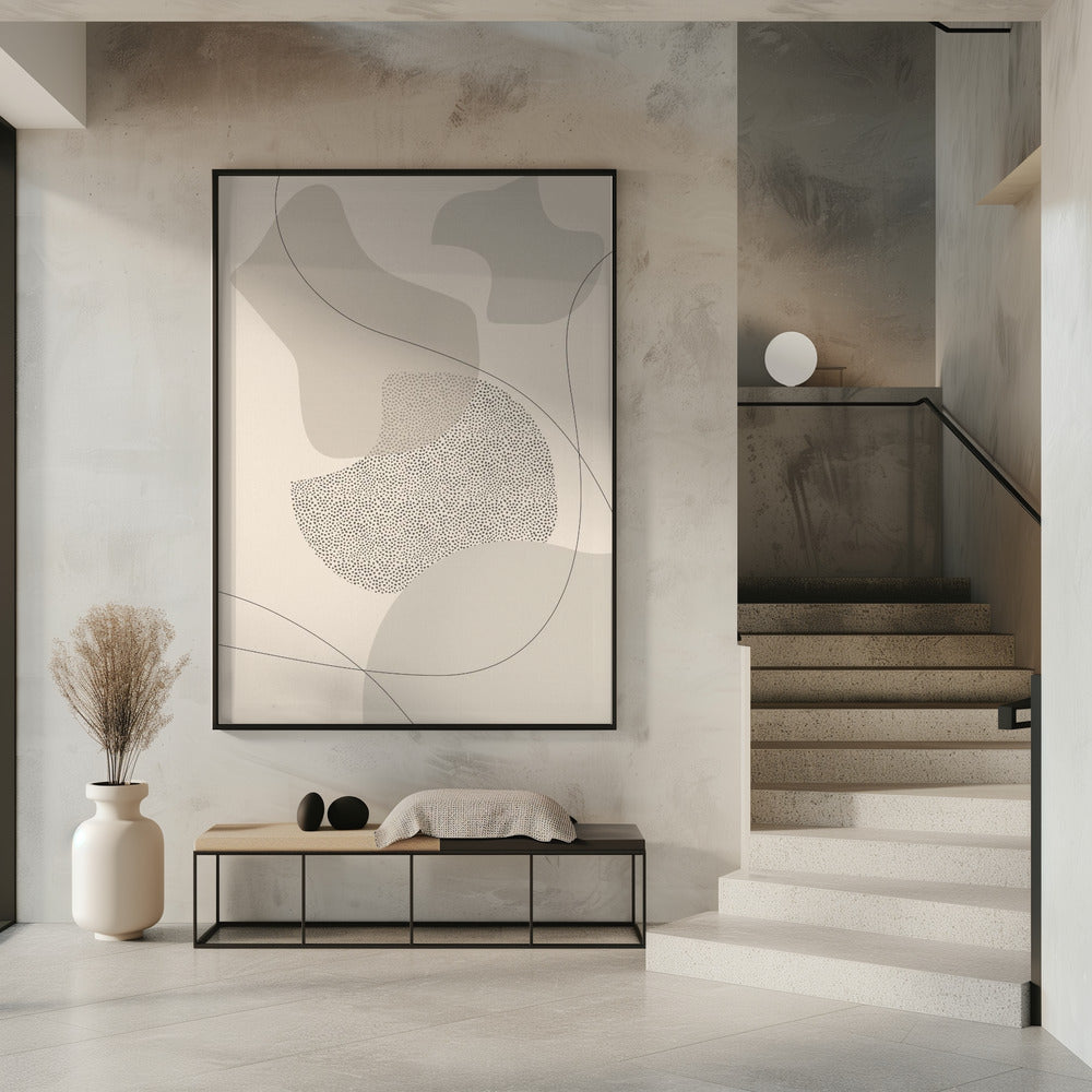 Wall art Mid-Century Modern No. 2 | brown