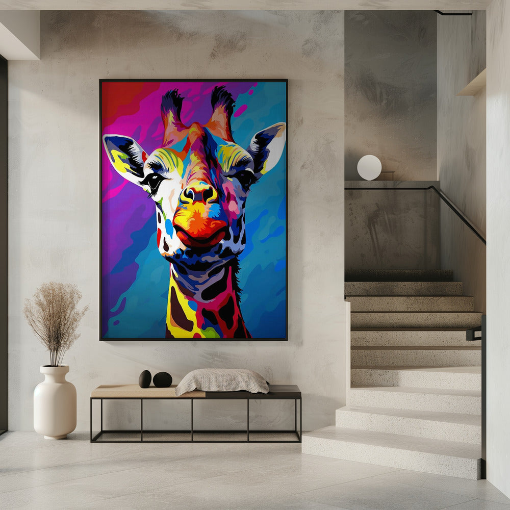 Wall art Giraffe Pop Art