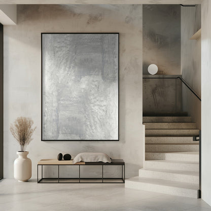 Artwork- Monotone Textures 7-36X48inches-Gallery Wrapped (Ready to Hang)