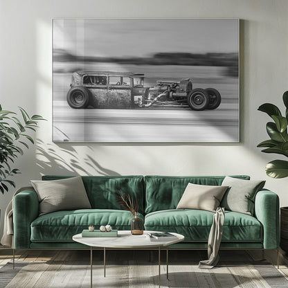 Artwork- Lowrider-48X36inches-In Black Floating Frame
