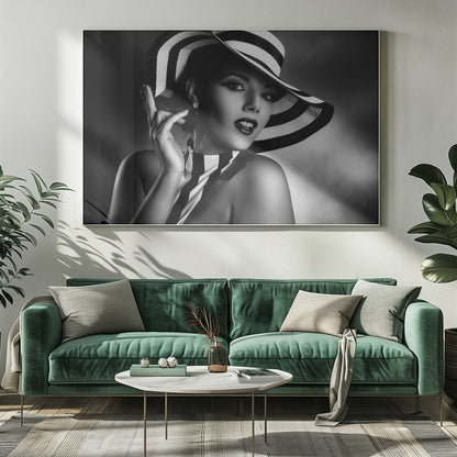 Artwork- Blackandwhite-48X36inches-In Black Floating Frame