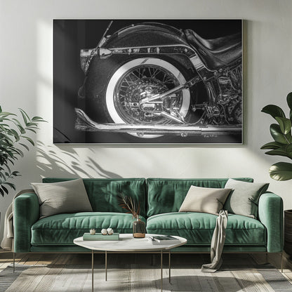 Artwork- Harley-48X36inches-In Black Floating Frame