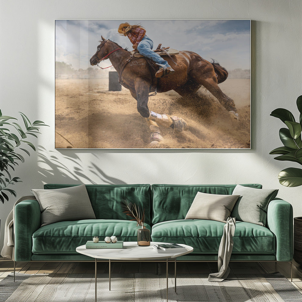 Wall art Bending Horse