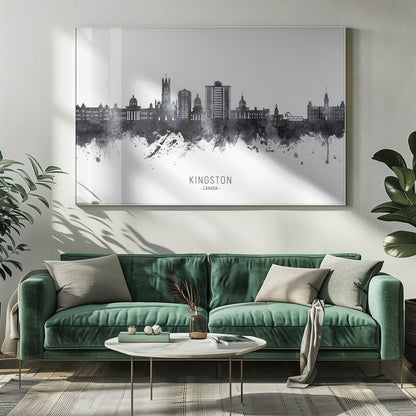 Wall art Kingston Canada Skyline-20X16inches-Gallery Wrapped (Ready to Hang)