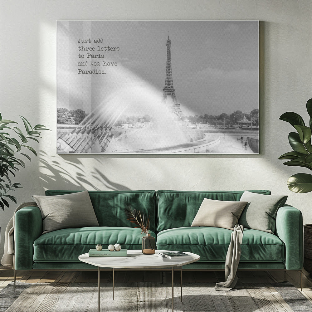 Wall art Paradise - Paris Eiffel Tower