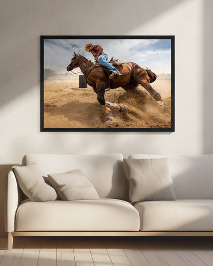 Wall art Bending Horse