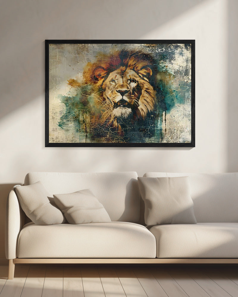 Wall art Lion Animal Vintage Art Illustration Wallart 06