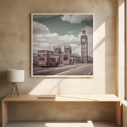 Wall art Typical London | urban vintage style