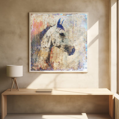 Wall art Horse Vintage Art Illustration 04