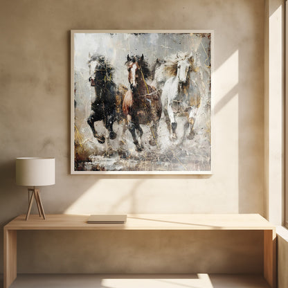 Wall art Horse Vintage Art Illustration 15