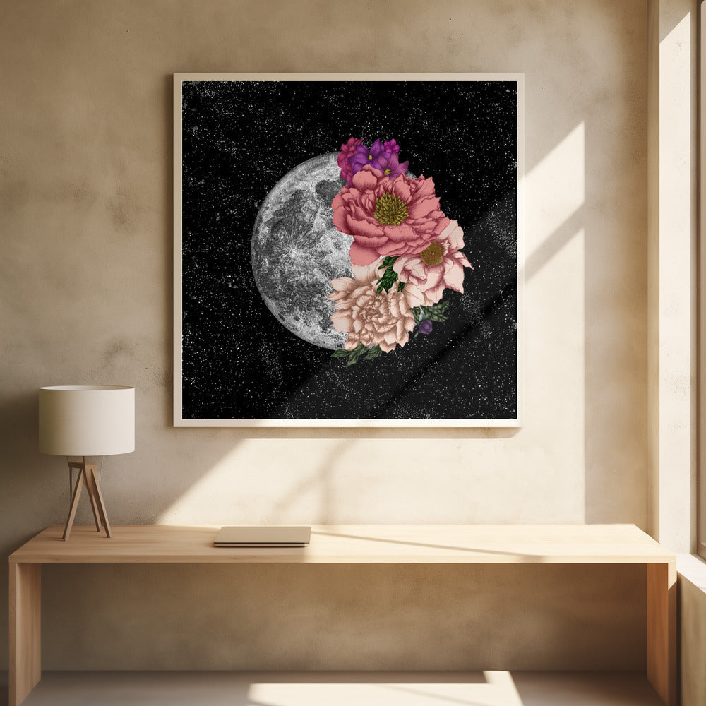 Wall art Moon Abloom New Square