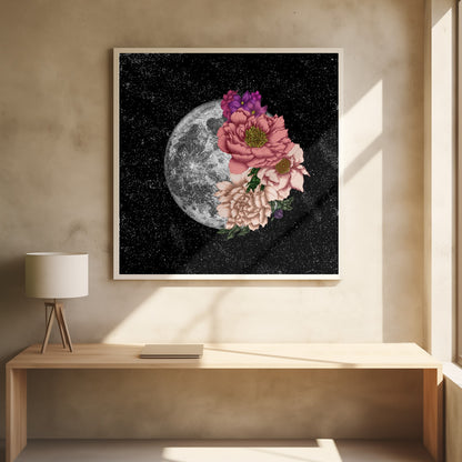 Wall art Moon Abloom New Square